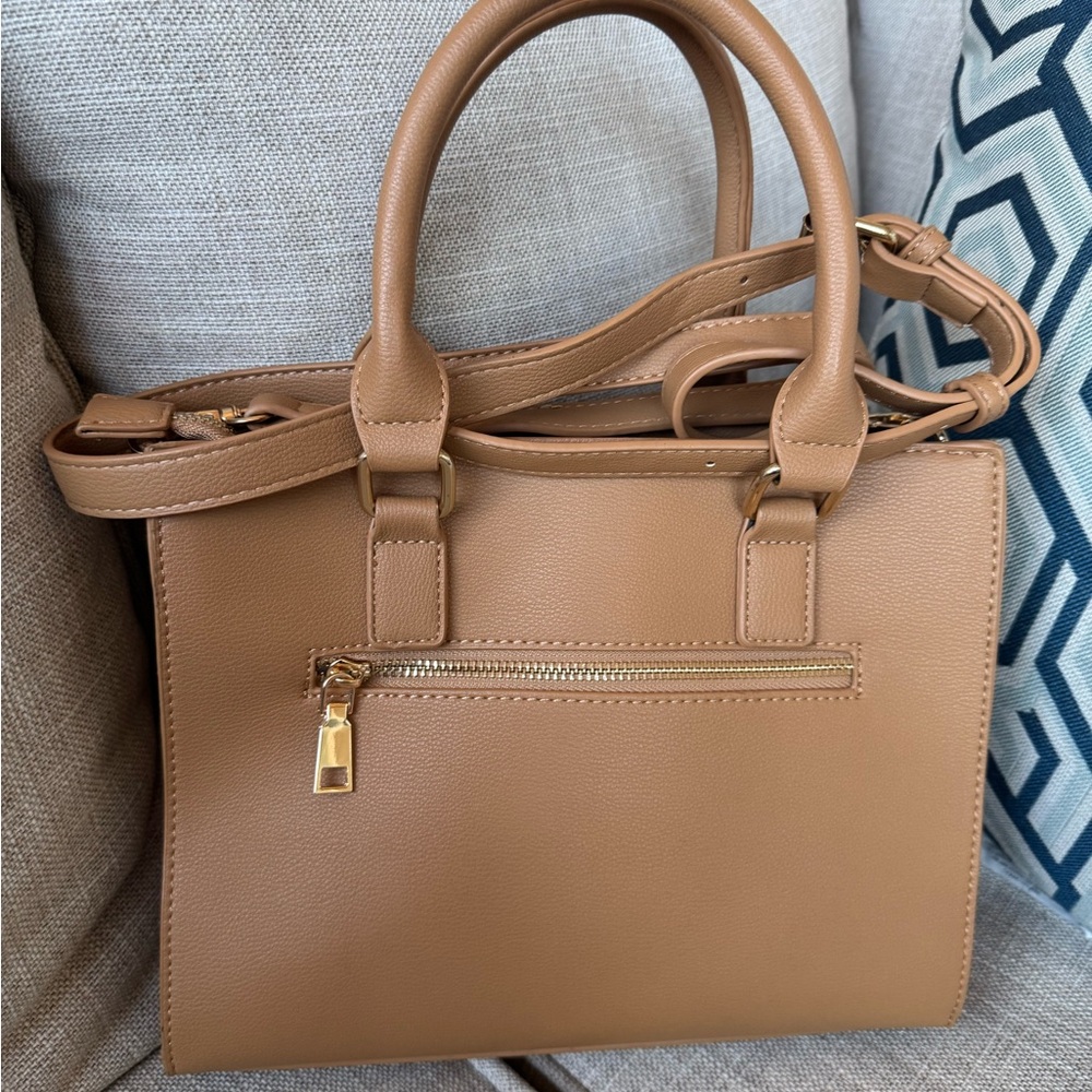 Miztique tan satchel crossbody bag new - Picture 3 of 14